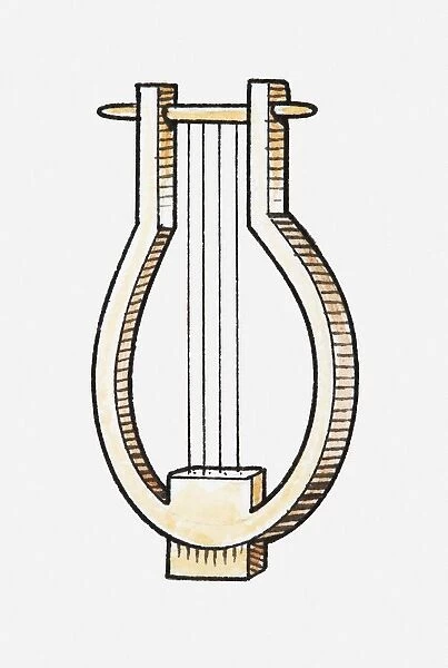 Illustration of a lyre