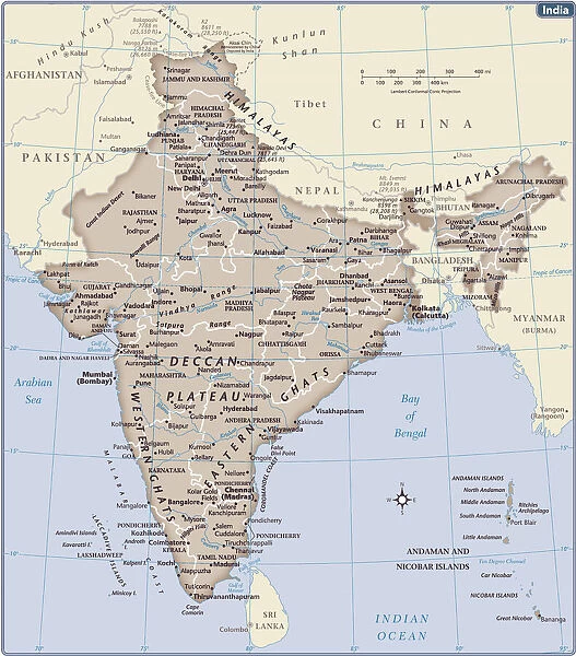 India country map