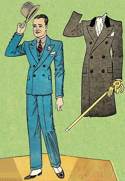 Man in suit with overcoat