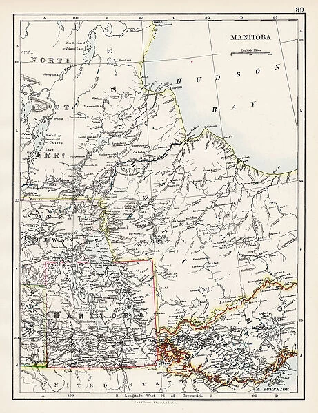 Manitoba map 1897