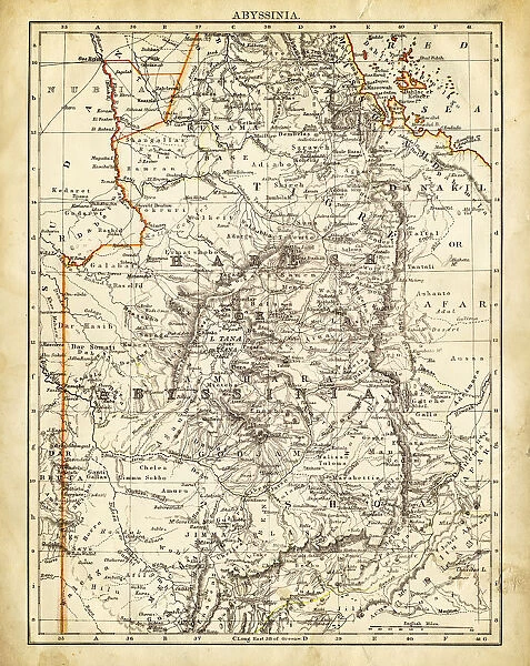 Map of Abyssinia 1897