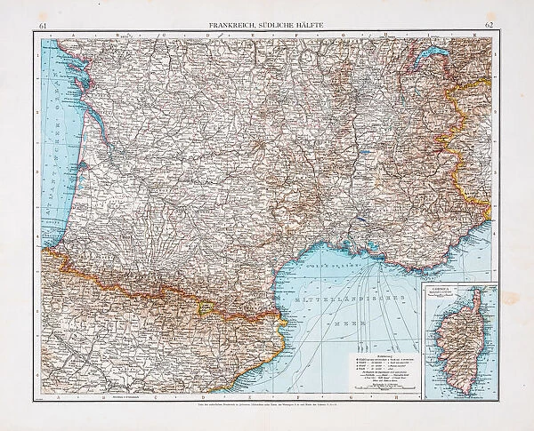 Map of France 1896