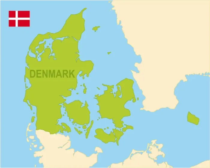 Framed Print : Denmark Map Print - Fine Art Storehouse Framed Print : Denmark Map Print - Fine Art Storehouse
