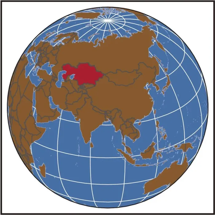 Framed Print : Kazakhstan Locator Map Print 2012 Edition Reference Maps Framed Print : Kazakhstan Locator Map Print 2012 Edition Reference Maps