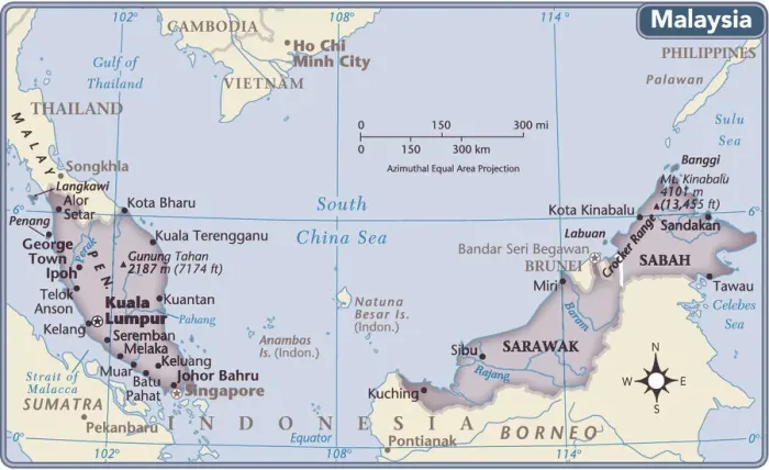 Framed Print : Malaysia 2011 Reference Maps Print Edition