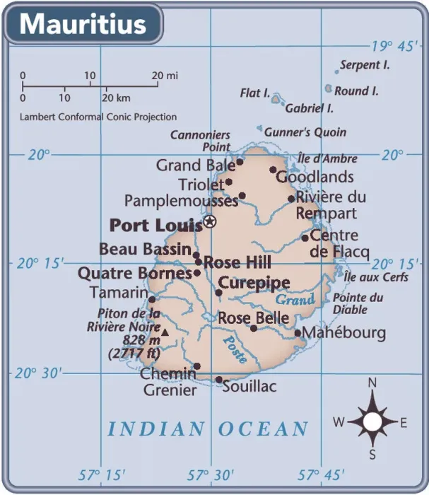 Framed Print : Mauritius Country Map 2011 Print (Reference Maps) Framed Print : Mauritius Country Map 2011 Print (Reference Maps)