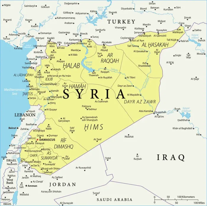 Framed Print : Syria Reference Map Print - Fine Art Storehouse Framed Print : Syria Reference Map Print - Fine Art Storehouse