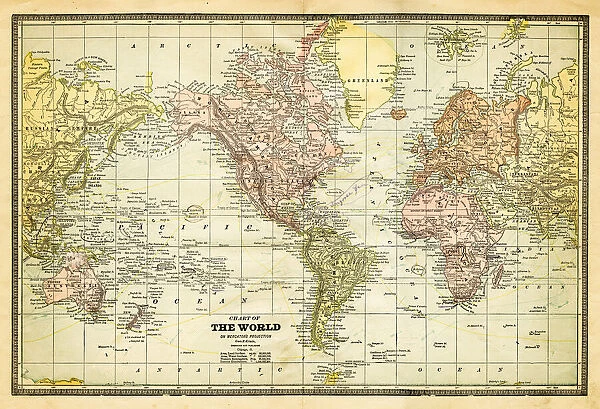 map of the world 1882