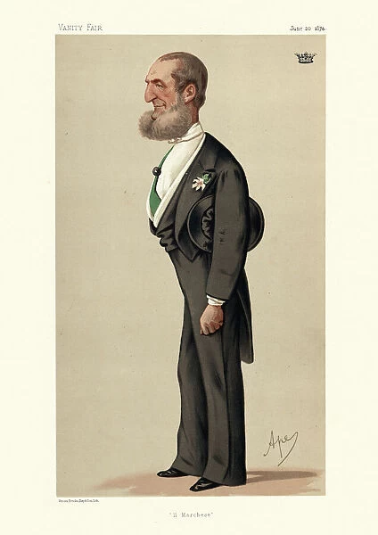 Marquis D Azeglio, Italian diplomat and politician, Vanity fair caricature