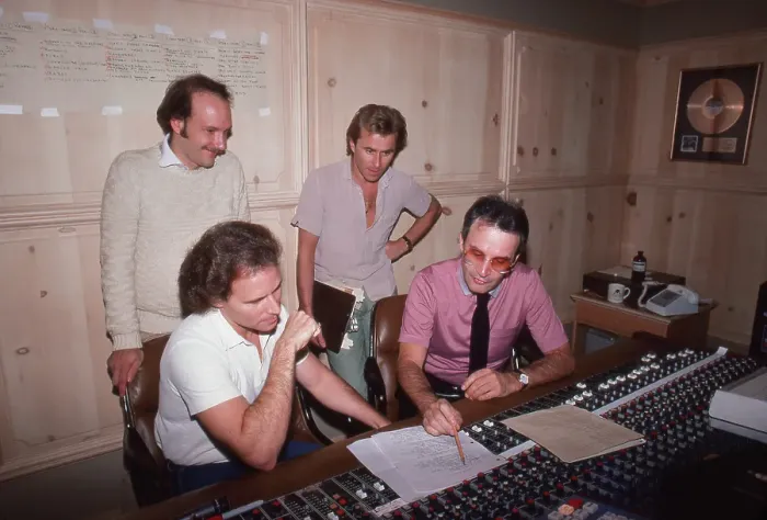 Framed Print : Giorgio Moroder and Team in Studio Print Framed Print : Giorgio Moroder and Team in Studio Print