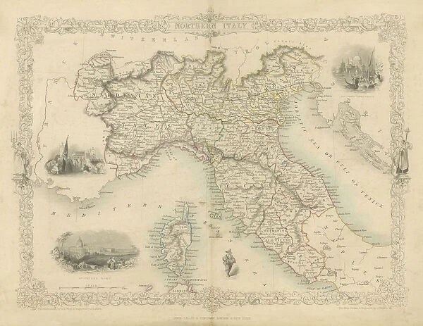 Northern Italy map
