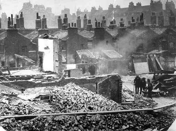 Old houses demolished to make way for new London Flats