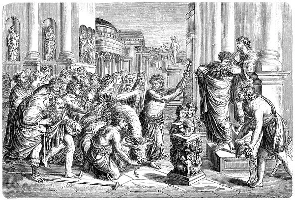 Paul and Barnabas, sacrifice at Lystra