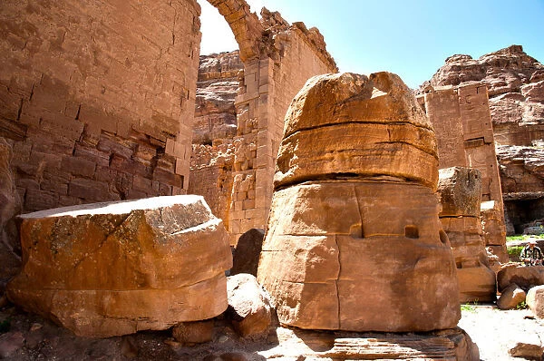 Ruined Roman Theatre of Petra Jordan