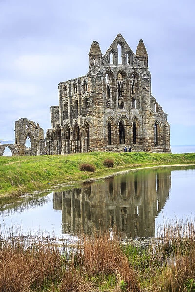 Ruins of Whitby Abbey monastery, Whitby, North Yorkshire, England, UK