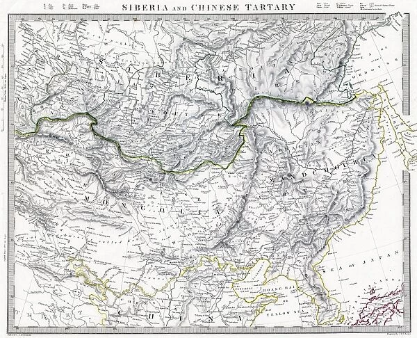 Russian Siberia and Chinese Tartary 1846 Map