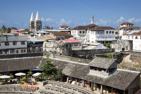 Stone Town, showing the Arab Fort and Saint Joseph