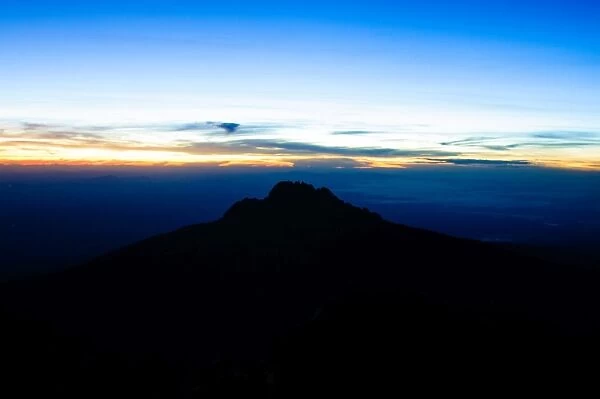 Sunrise Silhouettes Mawenzi Peak