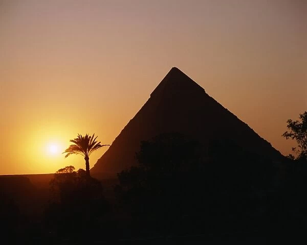 Sunset in Giza, Egypt