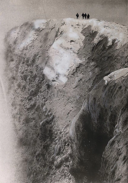 Mount Erebus crater. British Antarctic Expedition 1907-09