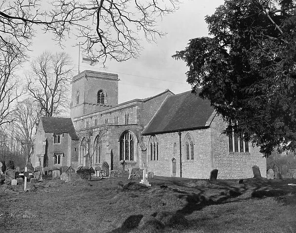 Where Lord Oxford will be buried. All Saints Church, Sutton Courtenay. 17 February