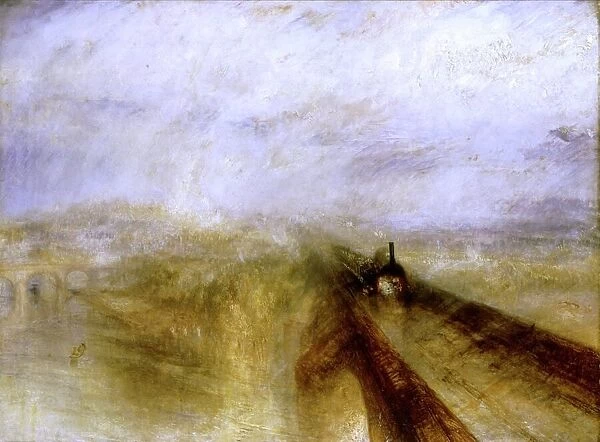 Rain, Steam and Speed - 1844 Great Western Railway by Turner National Gallery Joseph