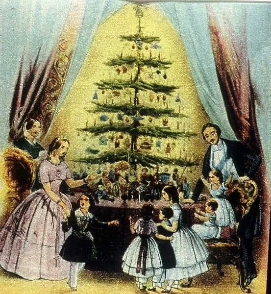 Royal Christmas Tree A Lithogrm made in 1848