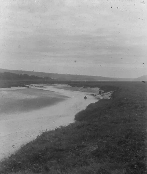 The marshes below Trewornan Bridge, St Minver, Cornwall. Date unknown but probably early 1900s