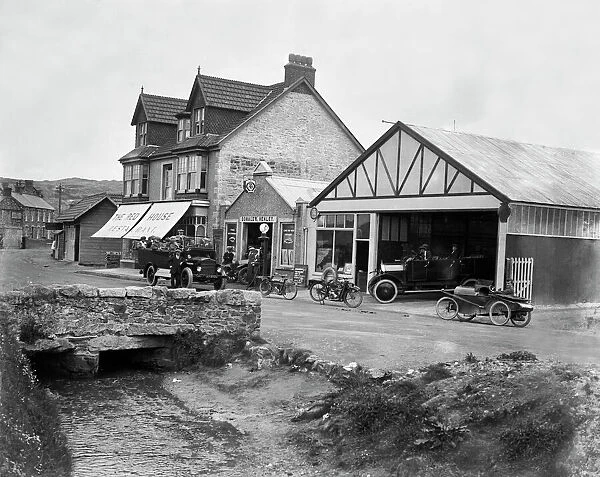 Red House Restaurant and Donald Healey's Garage, Boscawen Road, Perranporth, Perranzabuloe, Cornwall. Around 1925