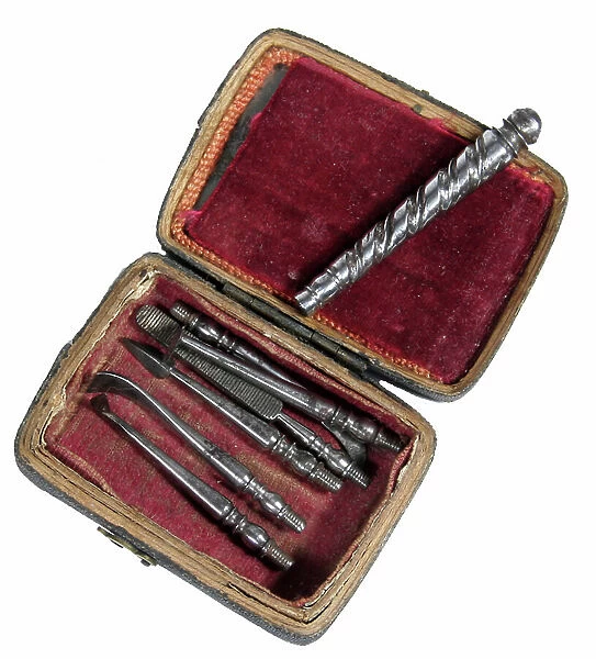 18th Century Dentistry Set with case