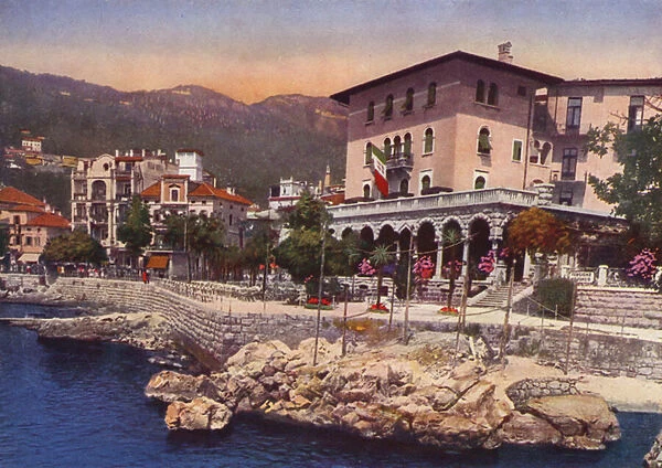 Abbazia, now Opatija in Croatia: Villa al Mare, Caffe Principe Umberto ed Hotel Eden (photo)