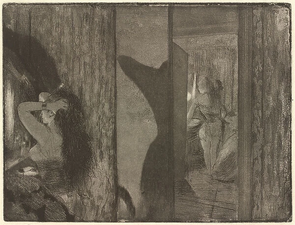 Actresses in Their Dressing Rooms, 1879-1880 (etching and aquatint on wove paper)