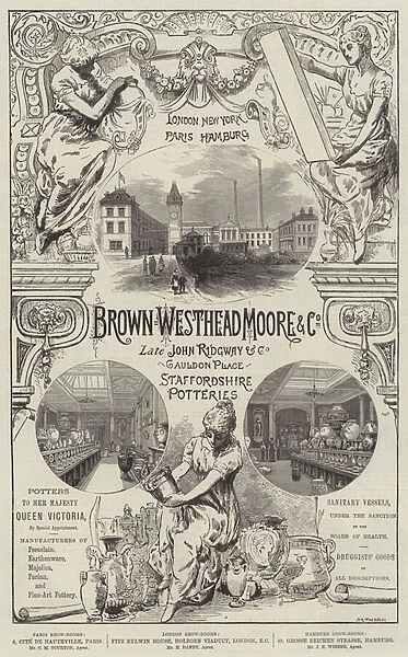 Advertisement, Brown Westhead Moore and Company (engraving)