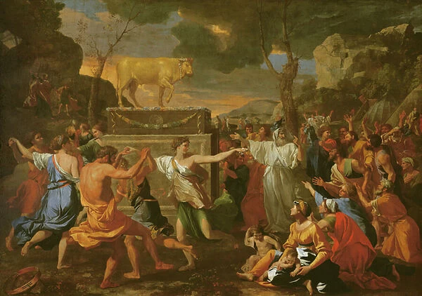 The Adoration of the Golden Calf, before 1634 (oil on canvas