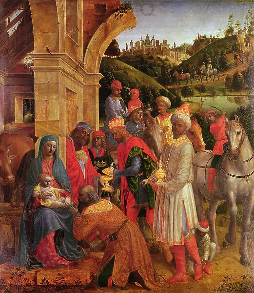 The Adoration of the Kings (oil on panel)