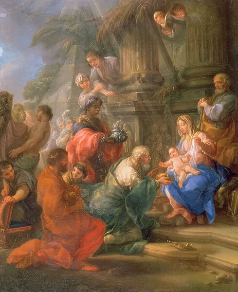 The Adoration of the Magi (oil on panel)