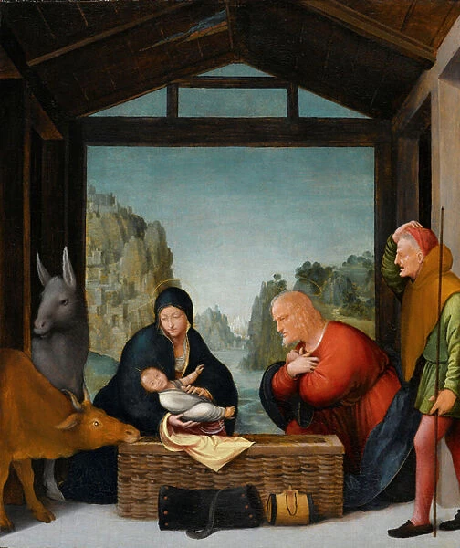 The Adoration of the Shepherds, 1500-35 (oil on panel)