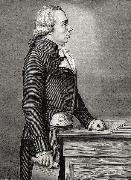 Adrien Marie Legendre, from Histoire de la Revolution Francaise by Louis Blanc