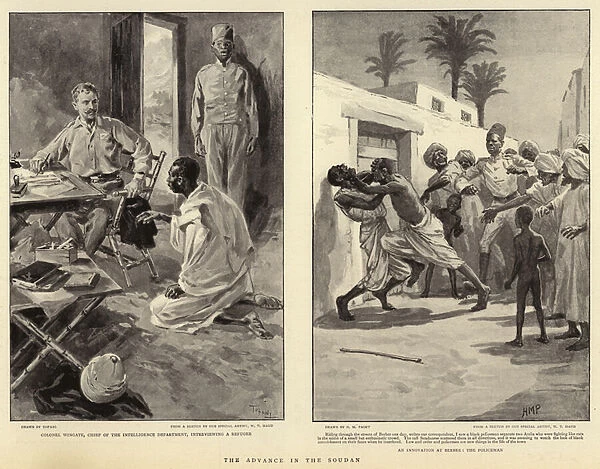 The advance in the Soudan (litho)