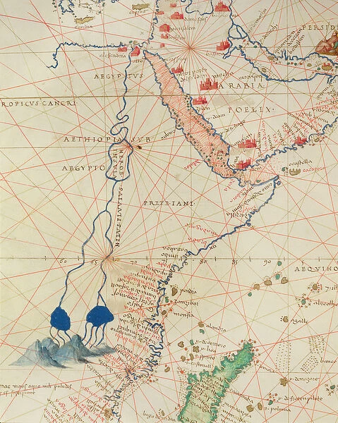 Part of Africa, from an Atlas of the World in 33 Maps, Venice, 1st September 1553