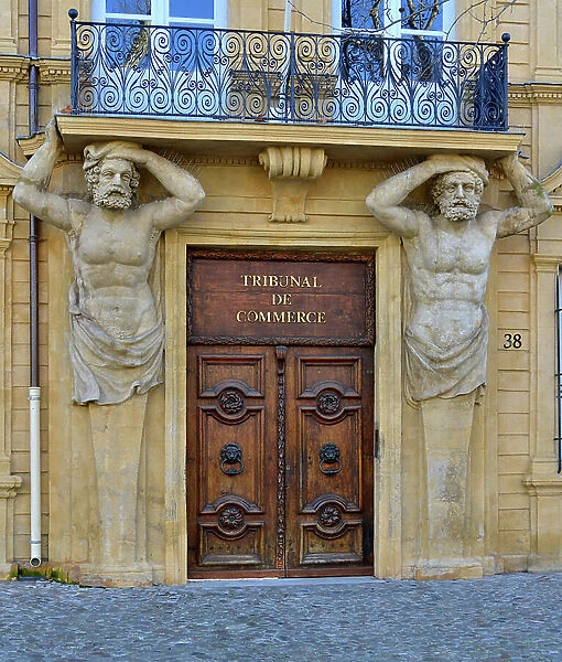 Aix en provence 13100 - Court of Commerce Court Mirabeau, Hotel Maurel de Ponteves XVIII century