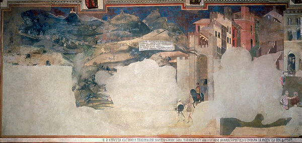 Allegory of Bad Government, detail from the Sala della Pace in the Palazzo Pubblico, Siena, 1338-40 (fresco)