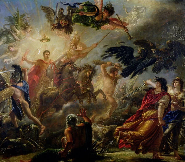 Allegory of the Battle of Austerlitz, 2nd December 1805 (oil on canvas)