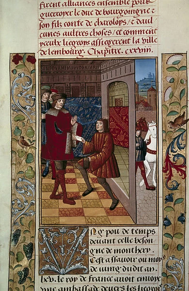Alliance of Louis XI (1423-1483) with the Liegeois against Charles the Temeraire