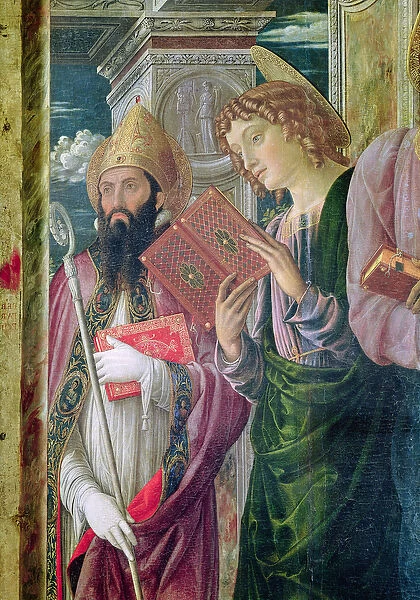 Altarpiece of St. Zeno of Verona, detail of the left hand panel depicting Saint John the Baptist