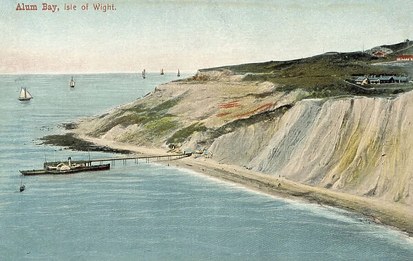 Alum Bay, Isle of Wight (colour photo)