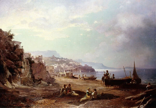 Amalfi, 1870 (oil on canvas)