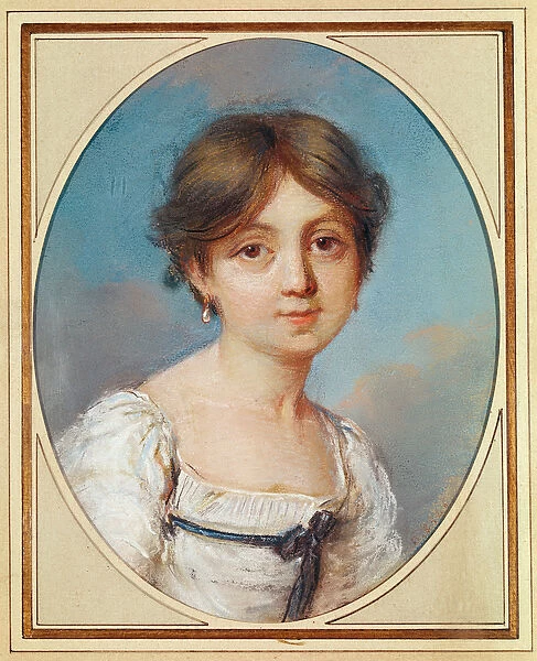 Amandine Aurore Lucile Dupin (1804-76) as a Child, c. 1809 (pastel on paper)