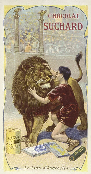 Androcles and the lion (chromolitho)