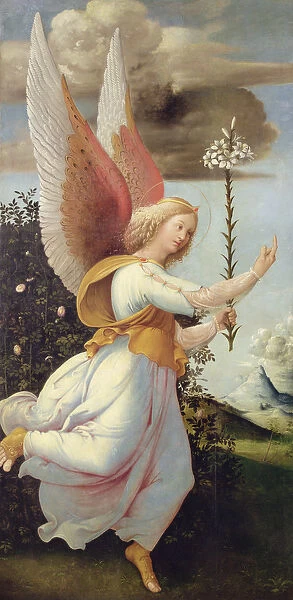 Angel Gabriel (oil on panel)